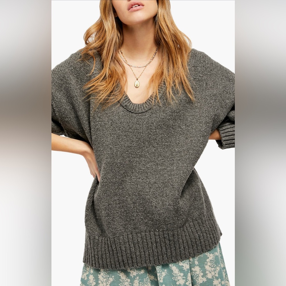 Free People Charcoal Women's Sweater
